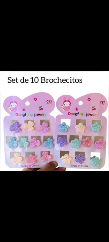 Set de 10 brochecitos para el pelo  1