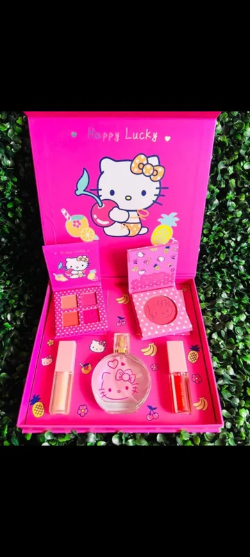 Set de maquillaje Kitty fucsia 