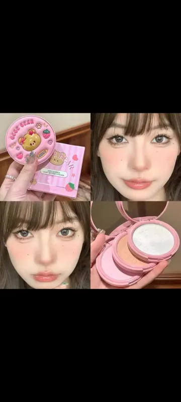 Polvo compacto traslúcido Gege bear 3