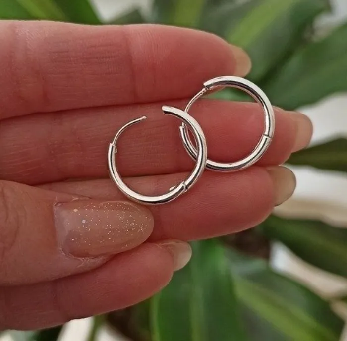 Argollas de 15 mm Acero Blanco