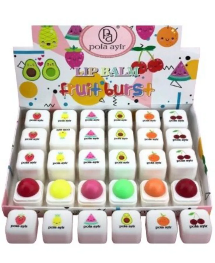 Bálsamo labial frutal cubo pola