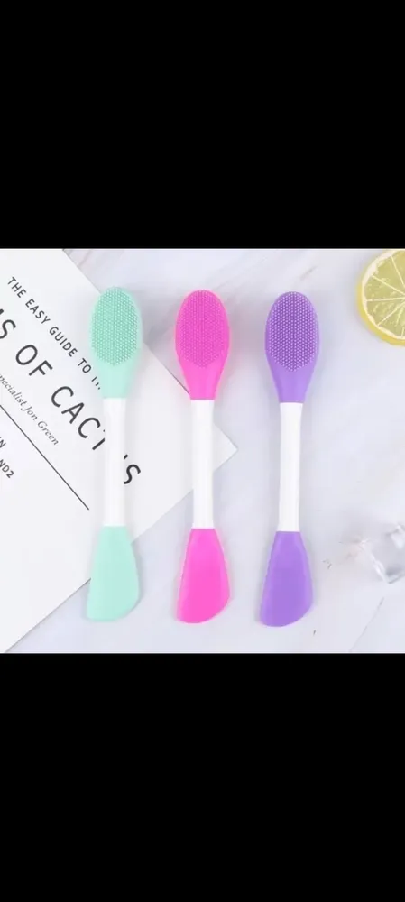 Brocha de Silicona facial + Cepillo limpiador