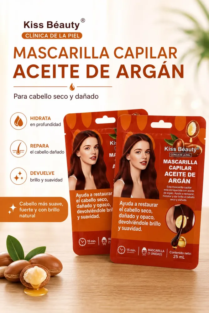 Mascarilla Capilar con Aceite de Argan 