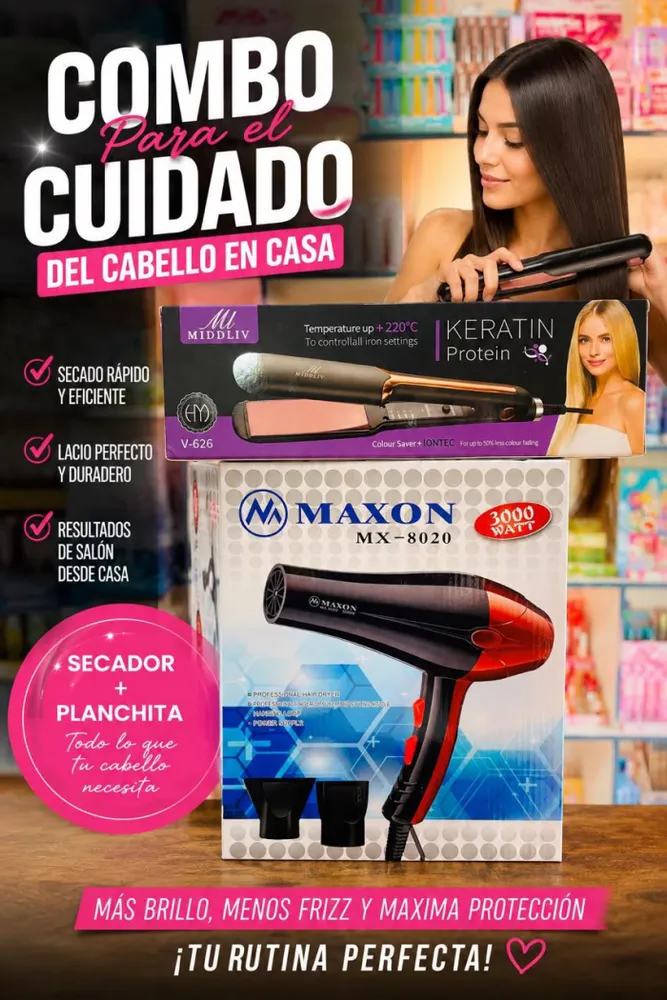 Combo Secador + Planchita  