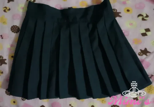 falda tableada negra🌸 2