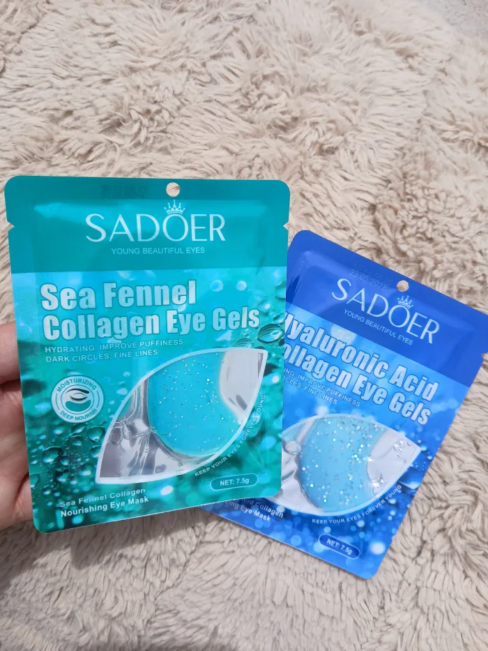 Mascarillas para ojeras con glitters