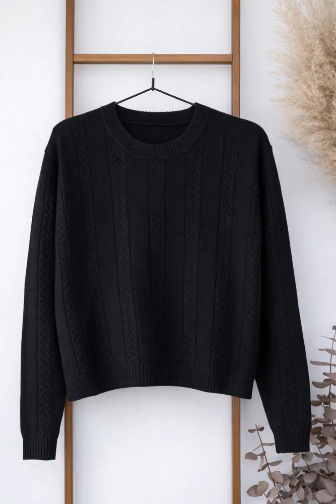 Sweater Cuello Redondo Espigas 2
