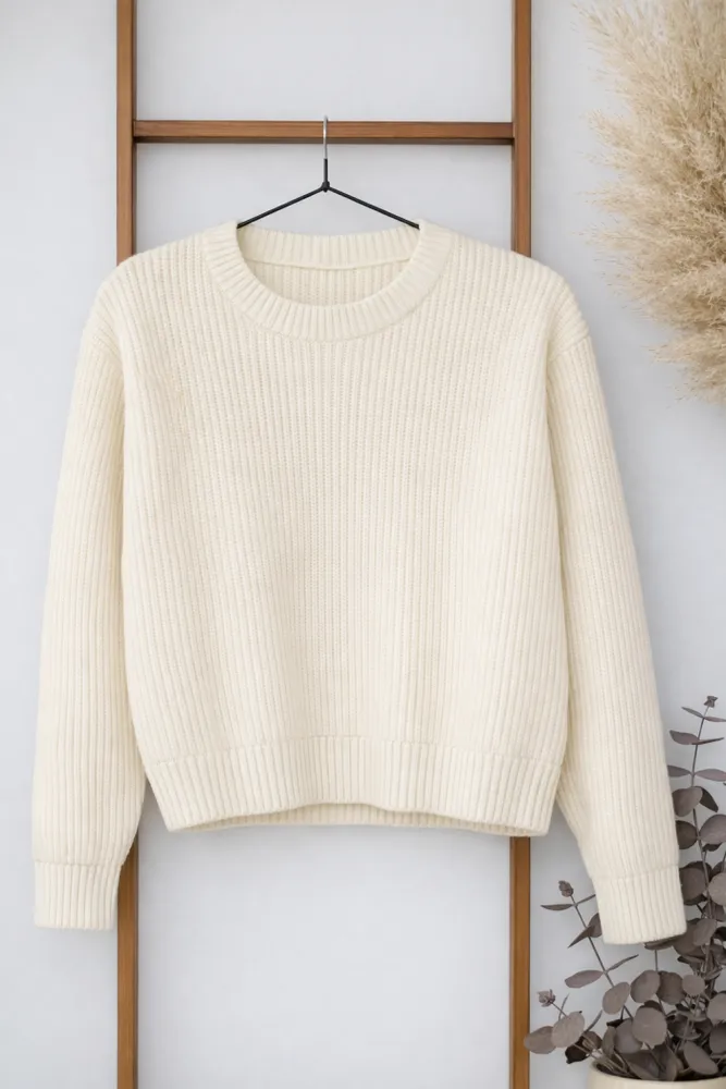 Sweater Cuello Redondo Oversize