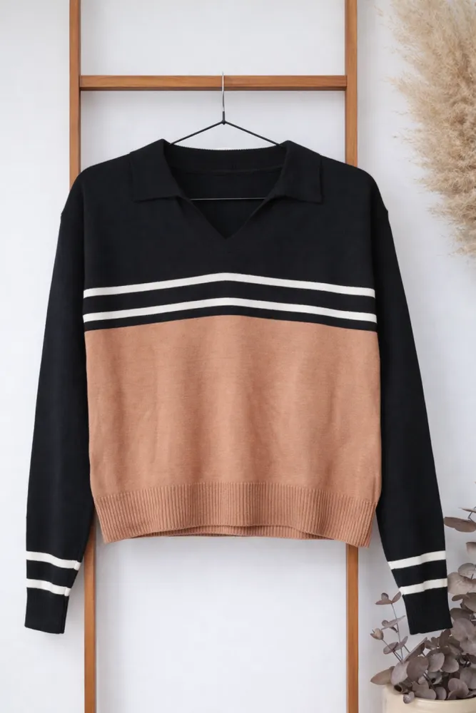 Sweater Cuello Polo Hilo