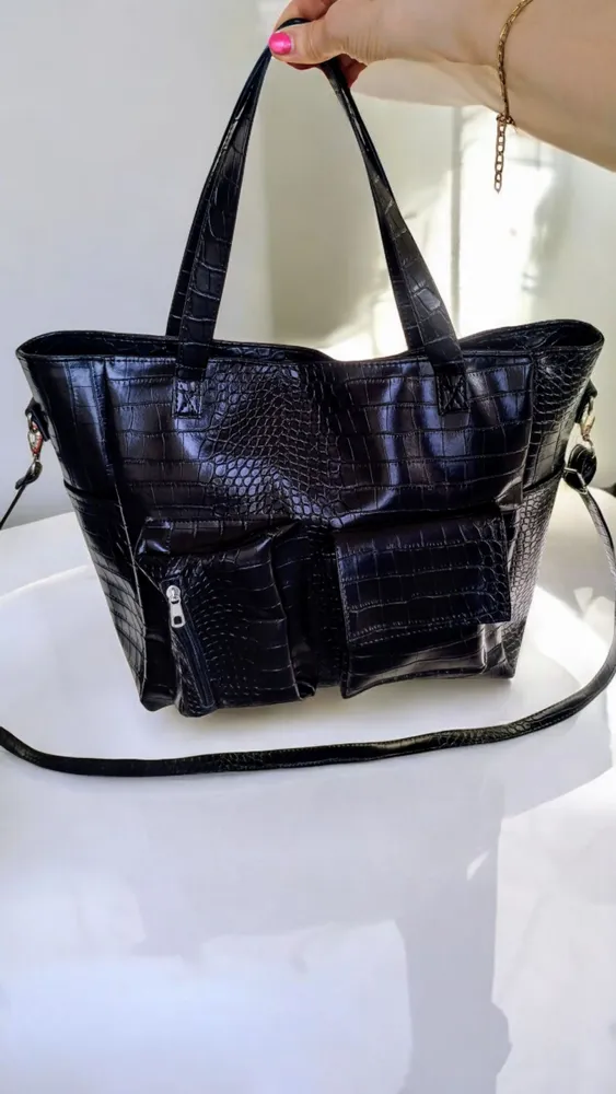 Cartera Tote Mallu black 