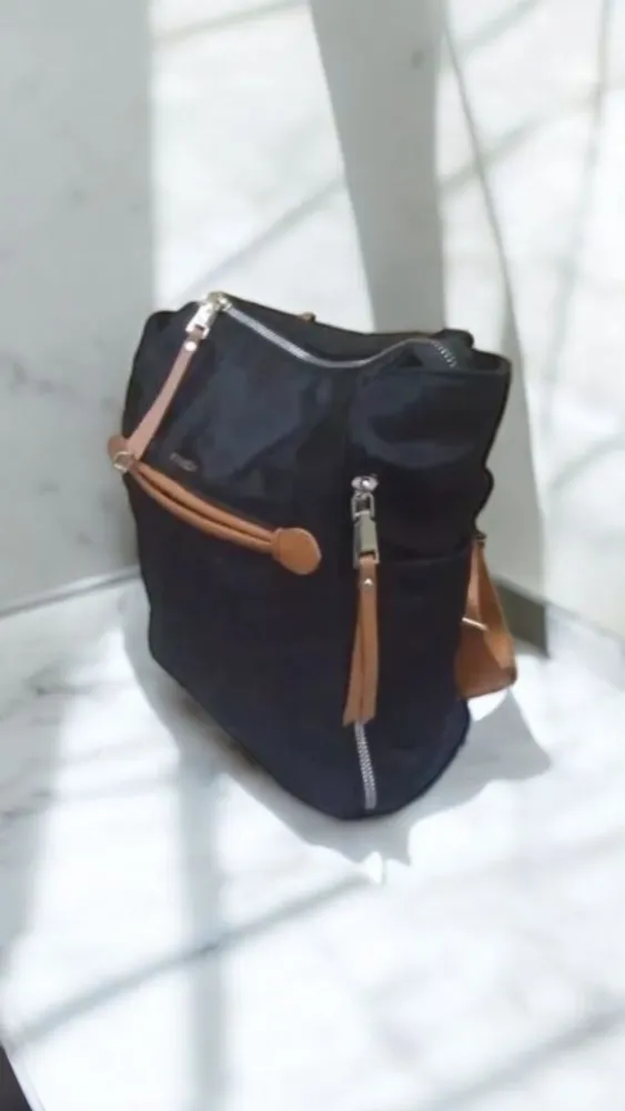 Mochila Cartera negra urbana Venice