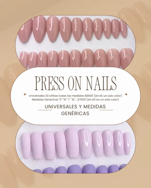 Press On Nails "Universales" & "Estándar"