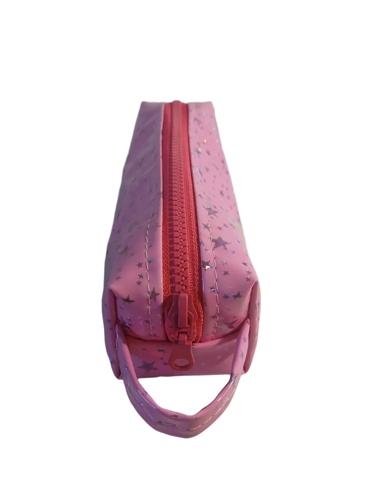 Cartuchera Rosa chicle Con Estrellas