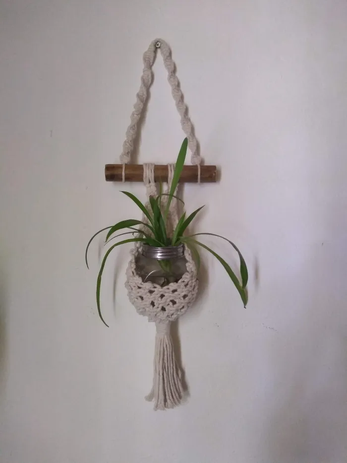 Maceteros chicos en macrame 2