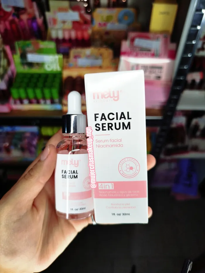 Sérum facial Mely niacinamida rosa 