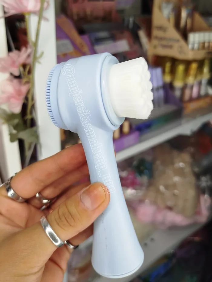 Cepillo limpieza facial doble función 