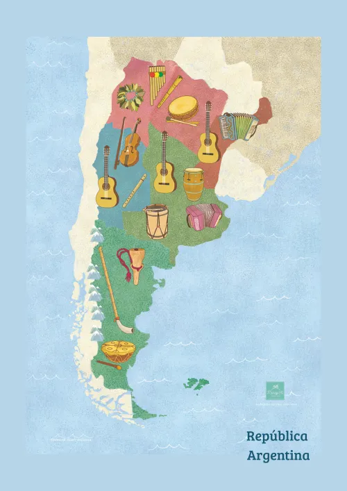 MAPA INSTRUMENTOS MUSICALES Arg.