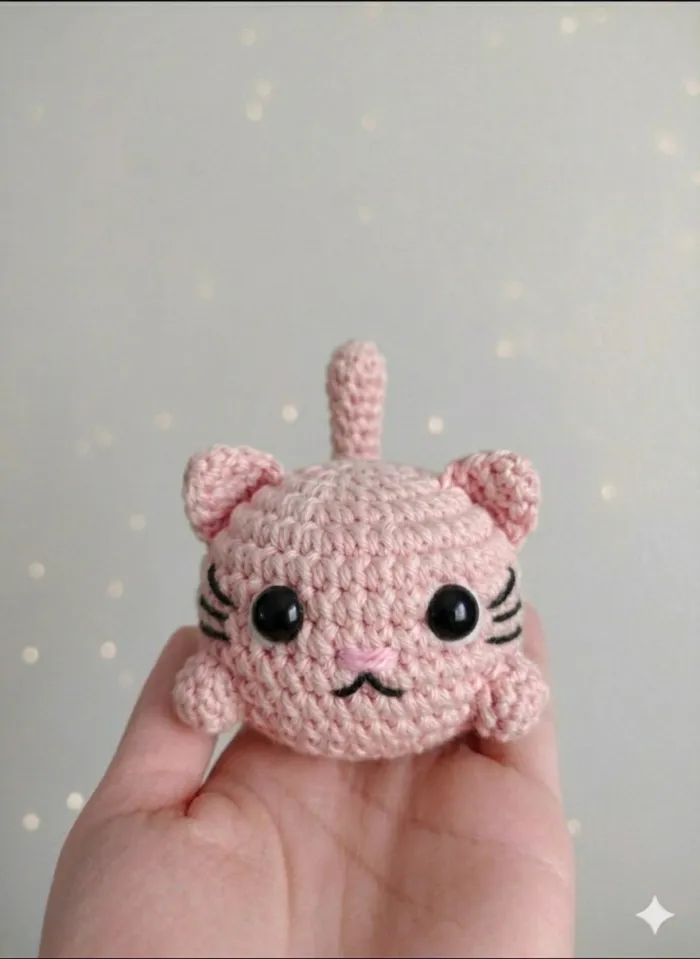 Gatito Amigurumi Tejido Artesanal A Crochet 2