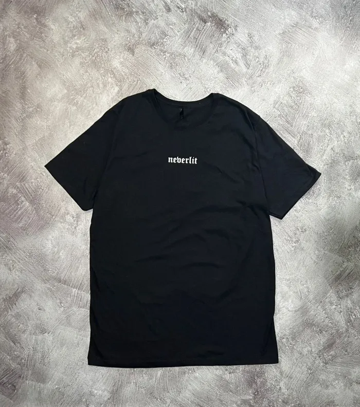 Remera Premium Neberlit Colores Negro/Blanco 2