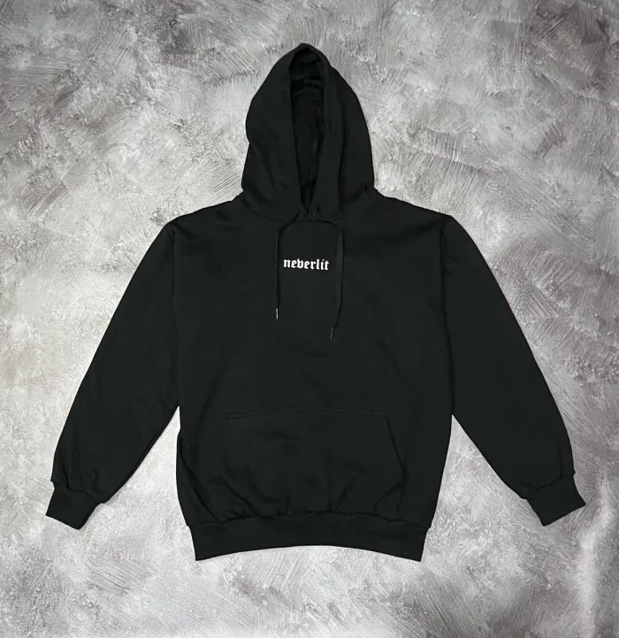 Buzo Canguro Neberlit Colores Negro/Blanco 2