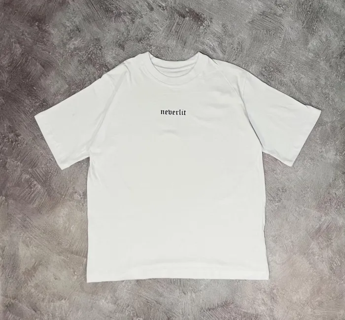 Remera Oversize Colores Blanco/Negro 2