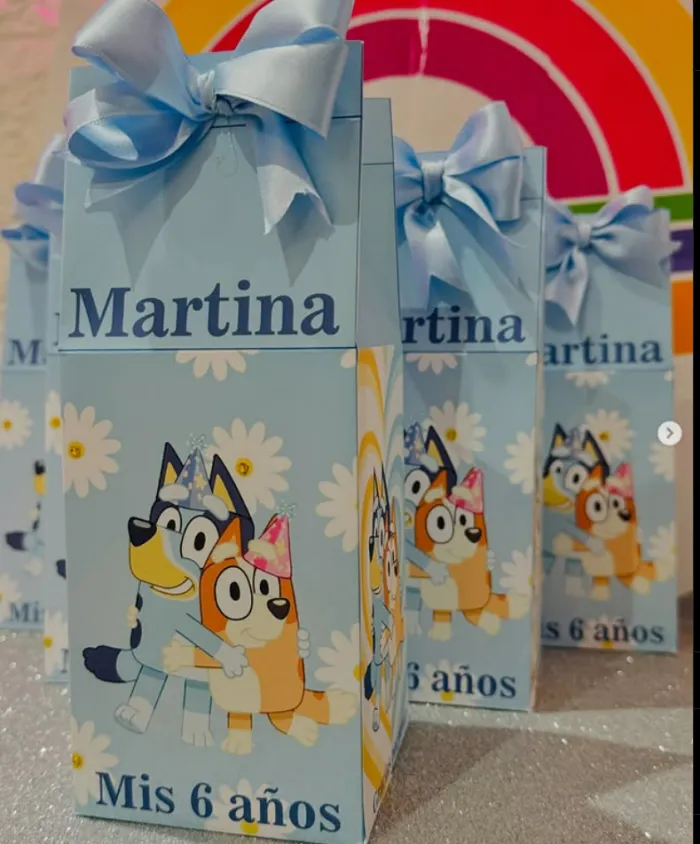 Milk box con moño