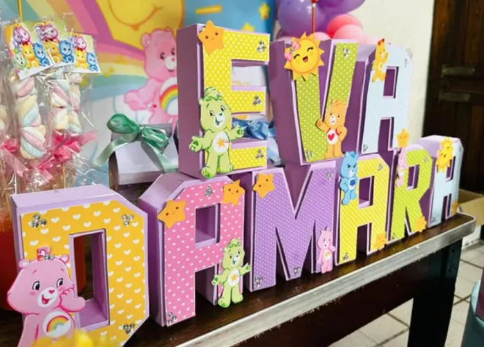Letras y numeros 3d simples 2