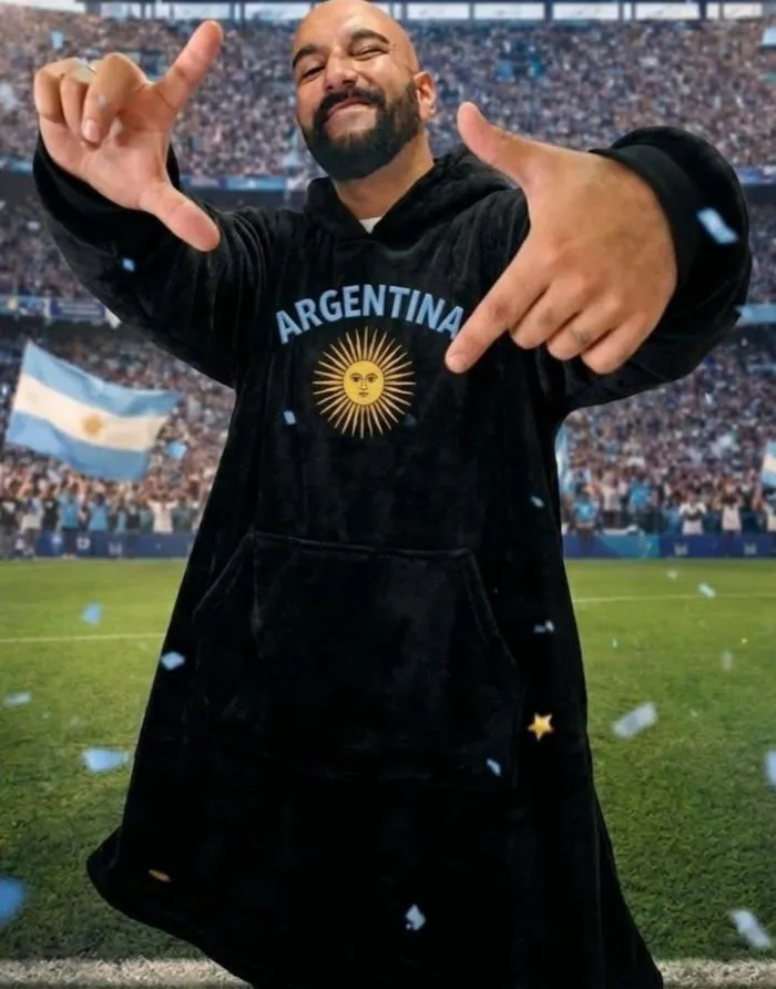 BUZO MANTA ARGENTINA NEGRO 2