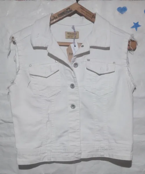 Chaleco blanco talle M