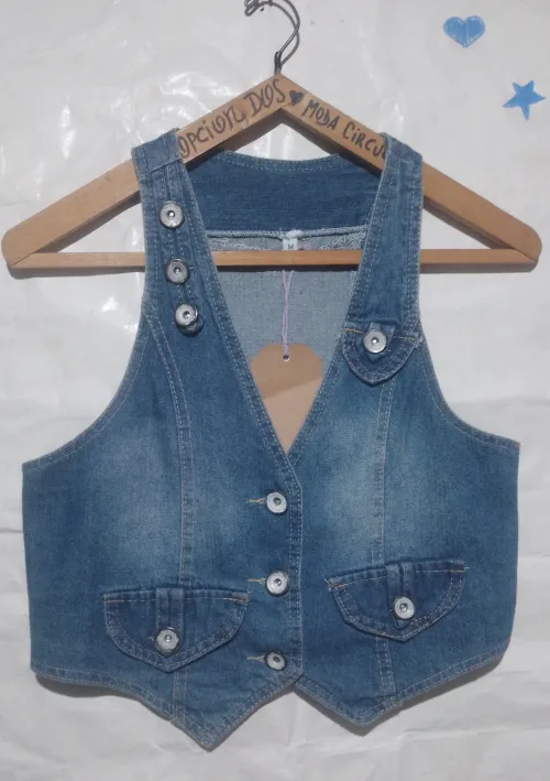 Chaleco jeans talle M 