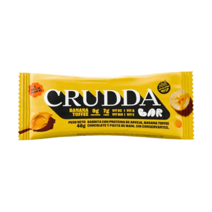 Barra Crudda Banana Toffee 40g