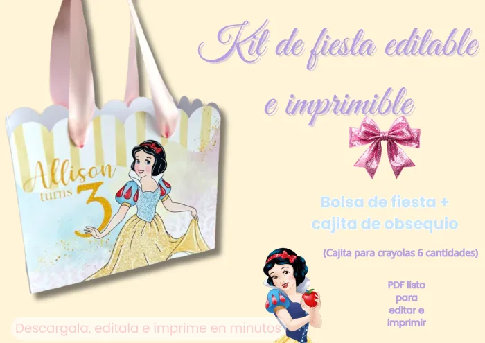Plantilla de Kit de Fiesta Editable e Imprimible 