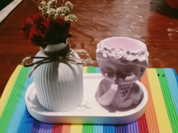 Bandeja +masetita con florero  2