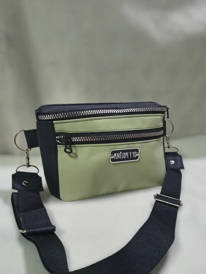 Riñonera bruna verde 💚