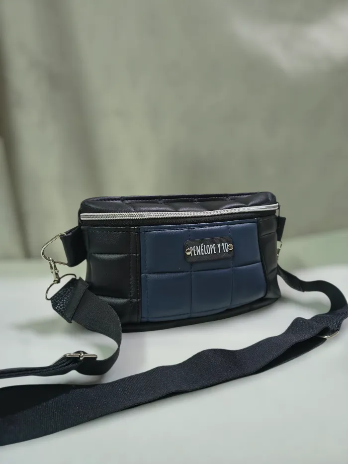 Riñonera mini azul y negro