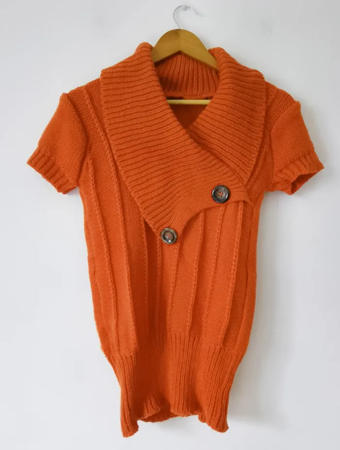 Sweater Manga Corta Tejido Elastizado