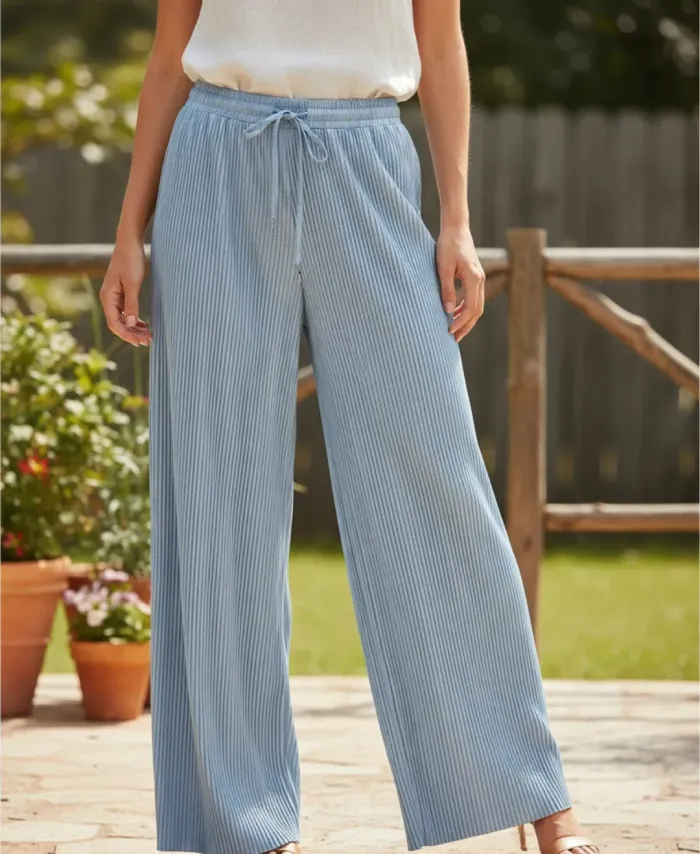 Palazo plisado lycra 2