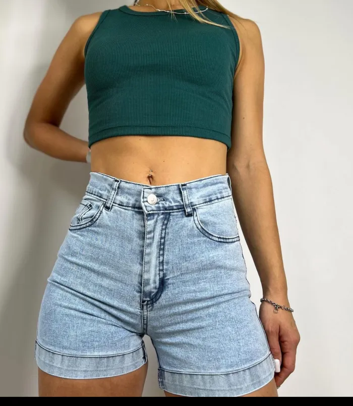 Short de jean elastizado 