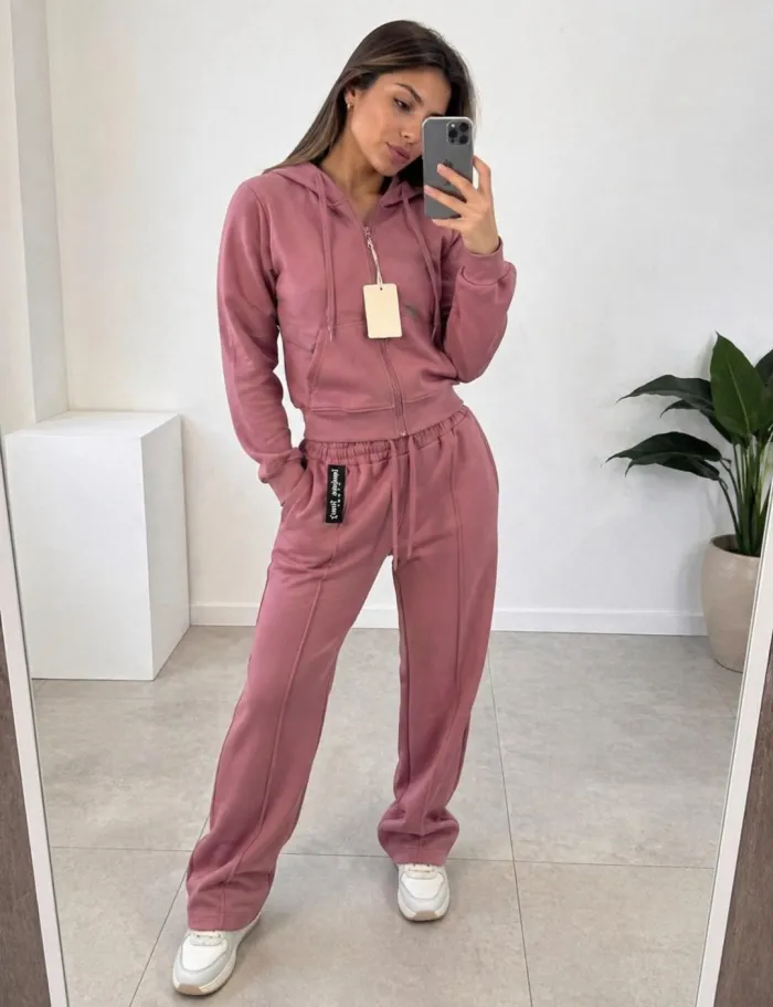 Conjunto importado algodón frizado 