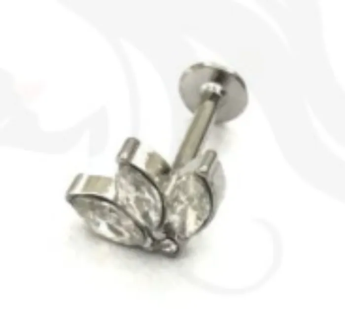 labret lotus plateado