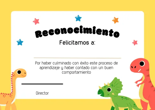 Diploma de reconocimiento.