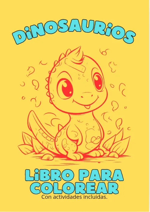 Libro para colorear con actividades incluidas.
