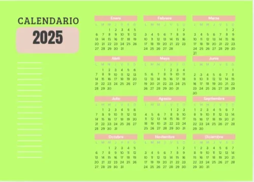 Calendario 2025