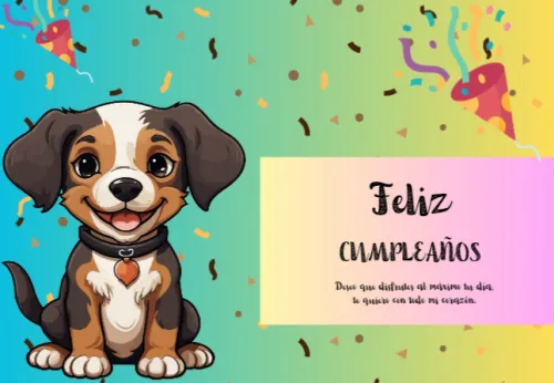 Tarjeta de cumpleaños.