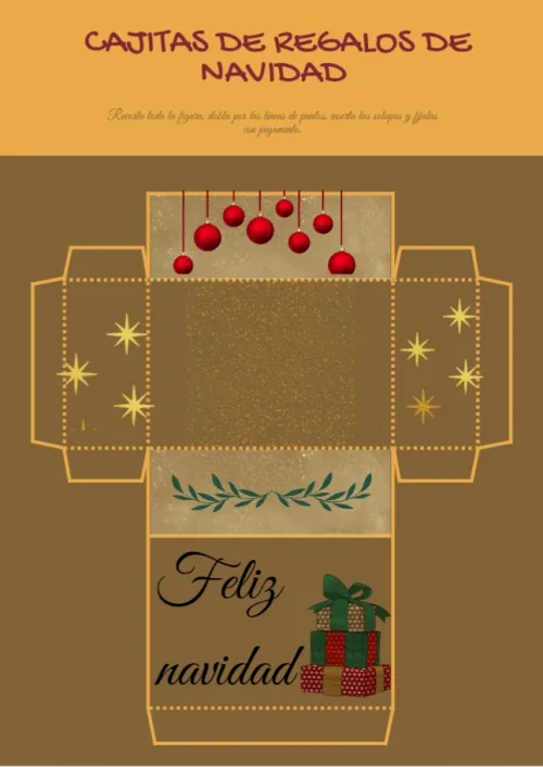 Cajita de regalo de navidad.