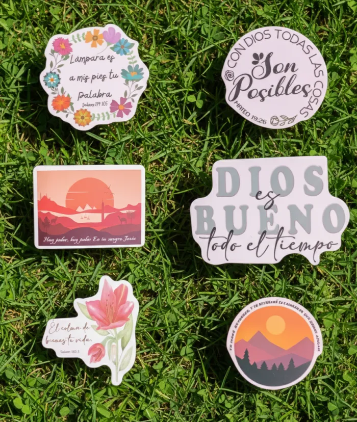 Stickers vinilo UV (cristianos)