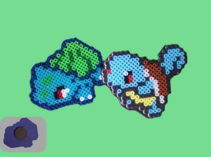 Mini Bulbasaur y Squirtle. Imanes