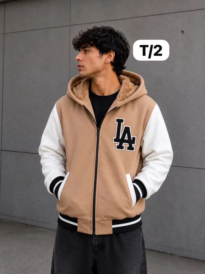 CAMPERA UNIVERSITARIA CON PIEL 2