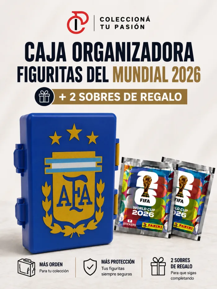 Caja Organizadora Argentina 2026 + 2 Sobres gratis