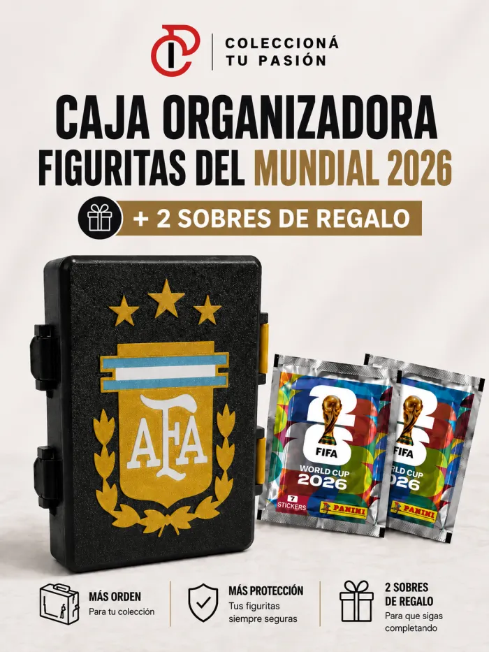 Caja Organizadora Argentina Black +2 Sobres gratis